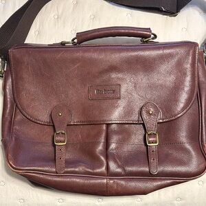 Barbour Brown Leather Men's Bag